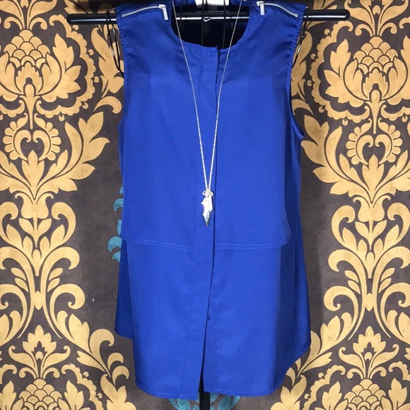 MICHAEL Michael Kors Tops - MICHAEL KORS Zip Shoulder Blouse